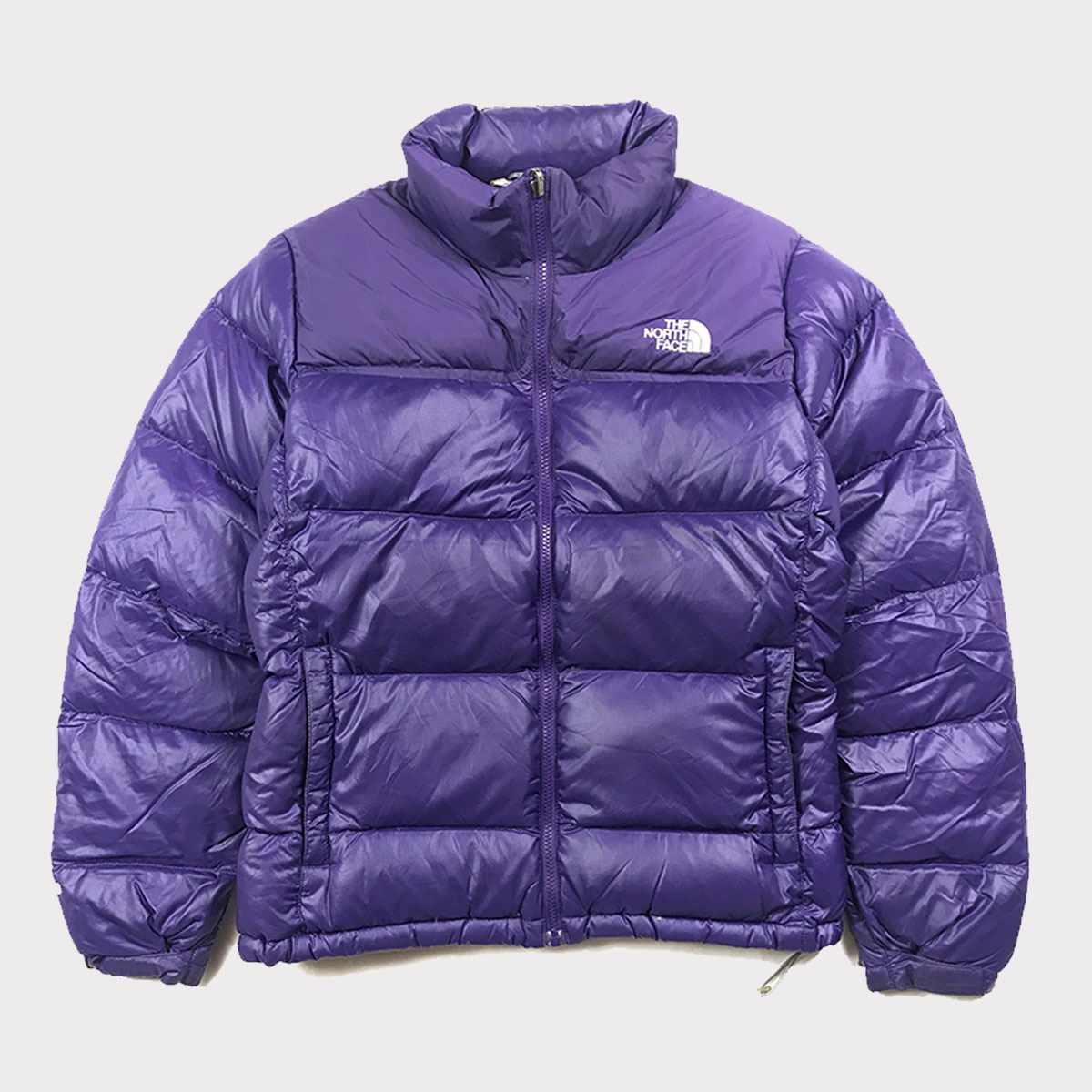 THE NORTH FACE WOMENS NUPTSE PUFFER JACKET | PURPLE | MEDIUM