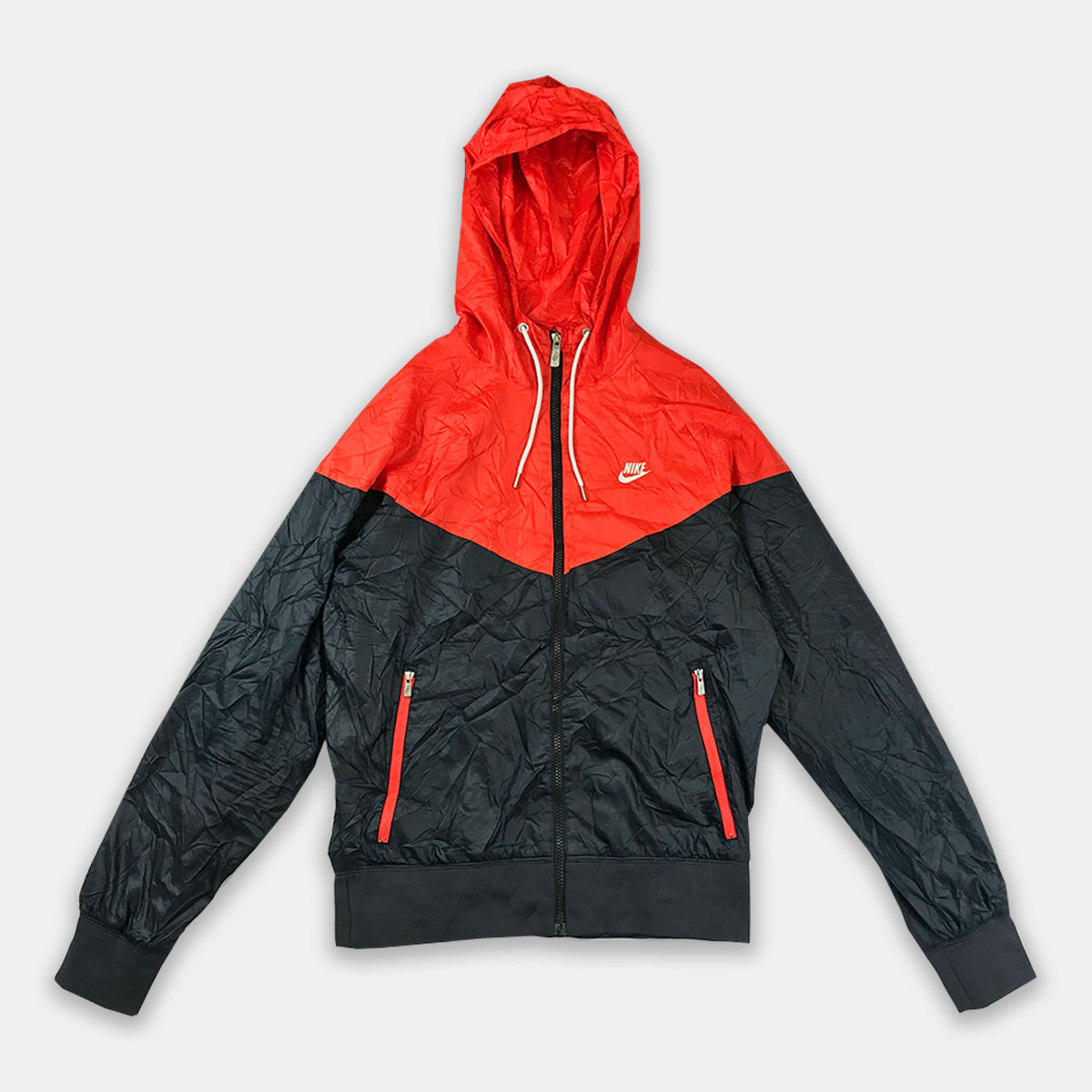 MENS NIKE WINDRUNNER JACKET | ORANGE/BLACK | SMALL