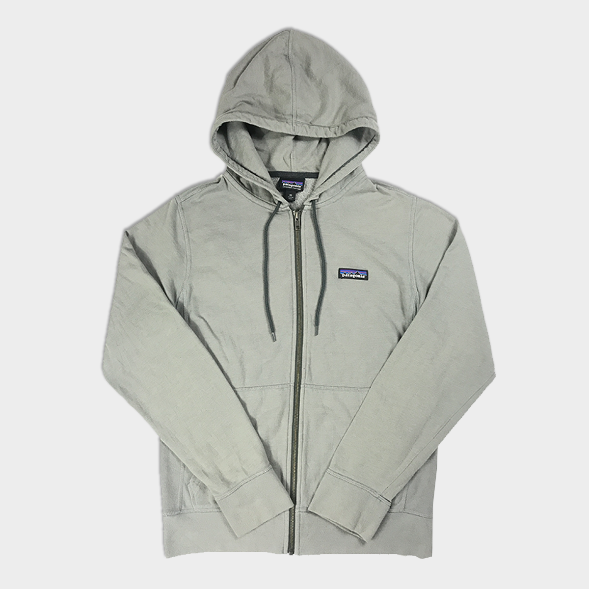 MENS PATAGONIA FULL ZIP HOODIE | GREY | XS