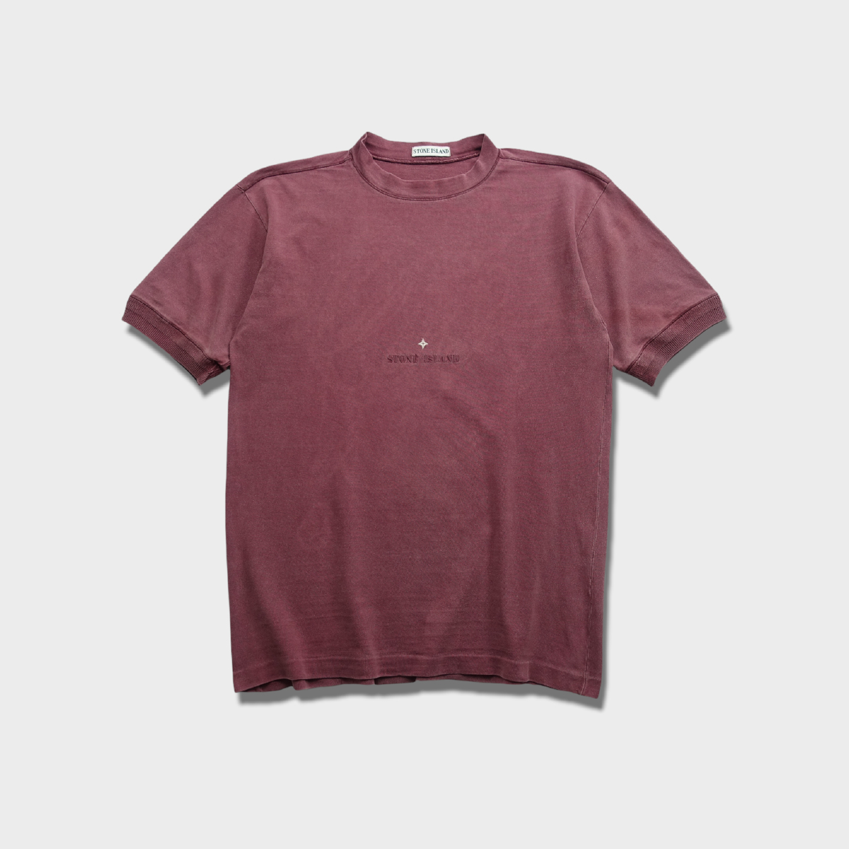 STONE ISLAND T-SHIRT | BURGUNDY | LARGE