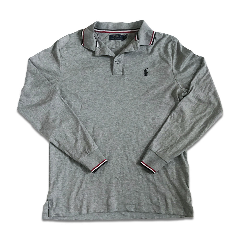 MENS RALPH LAUREN POLO SHIRT | GREY | SMALL