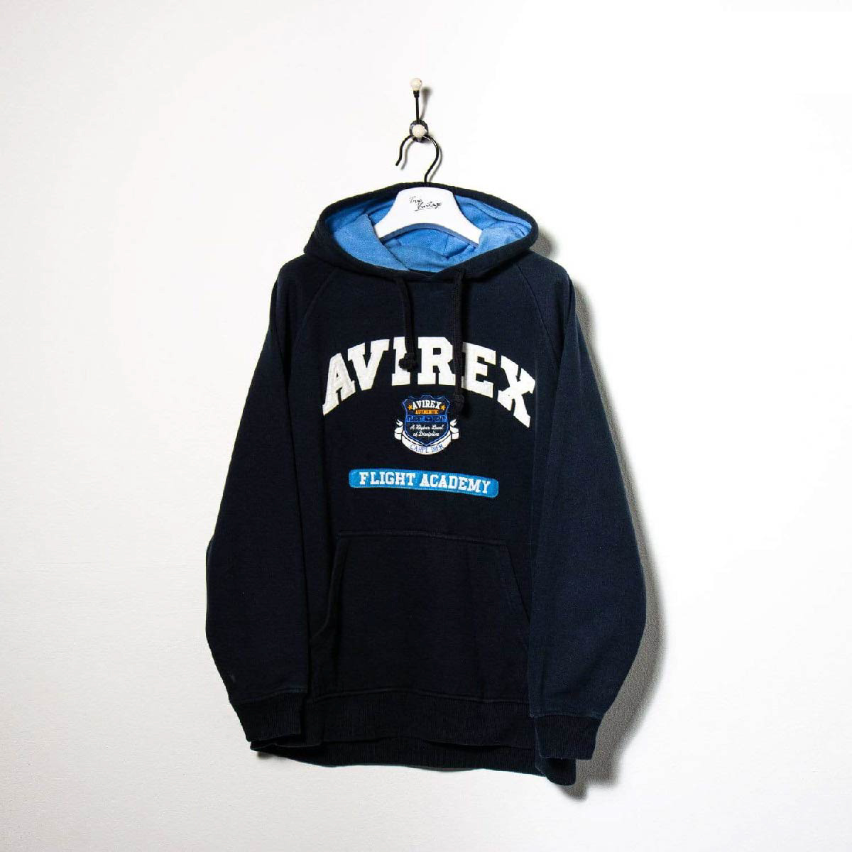 MENS AVIREX HOODIE | NAVY | XL