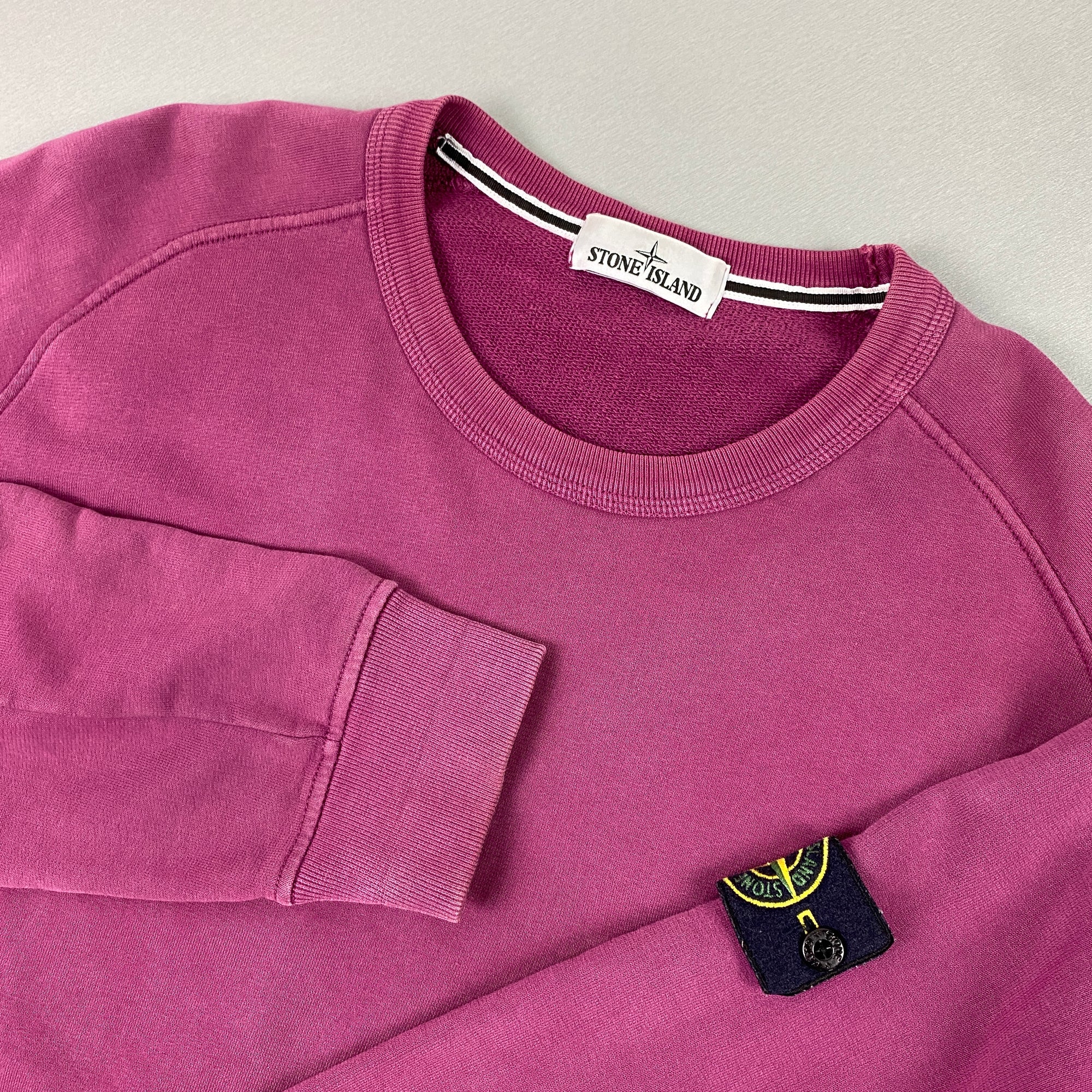 MENS STONE ISLAND SWEATSHIRT | PINK | XL