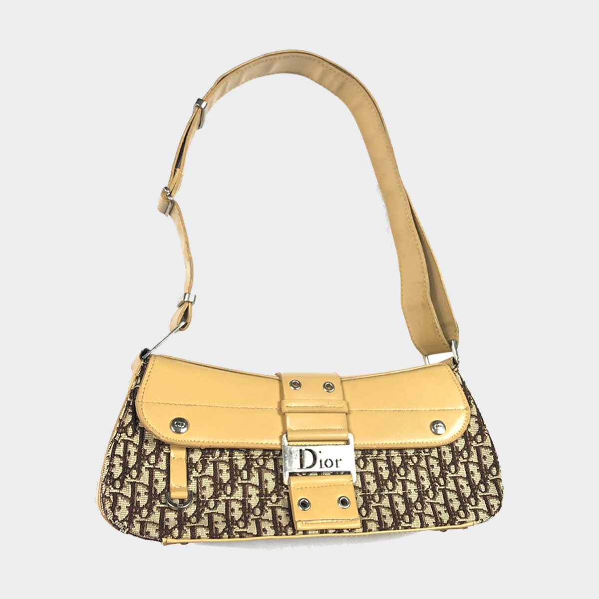 Christian Dior Beige Monogram Street Chic Bag Vintage | Beige/Tan