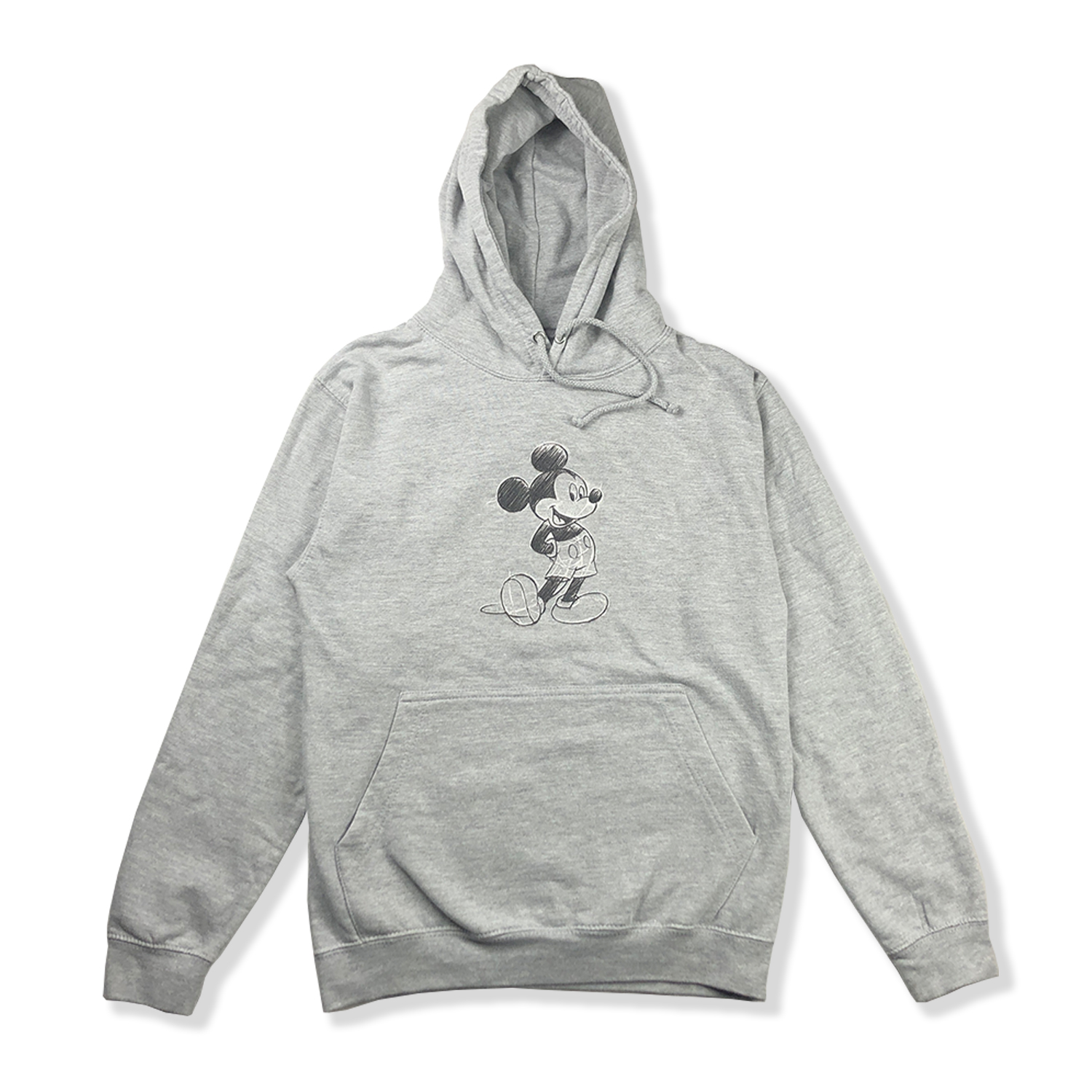 WOMENS DISNEY MICKEY MOUSE HOODIE | UK 8 | GREY