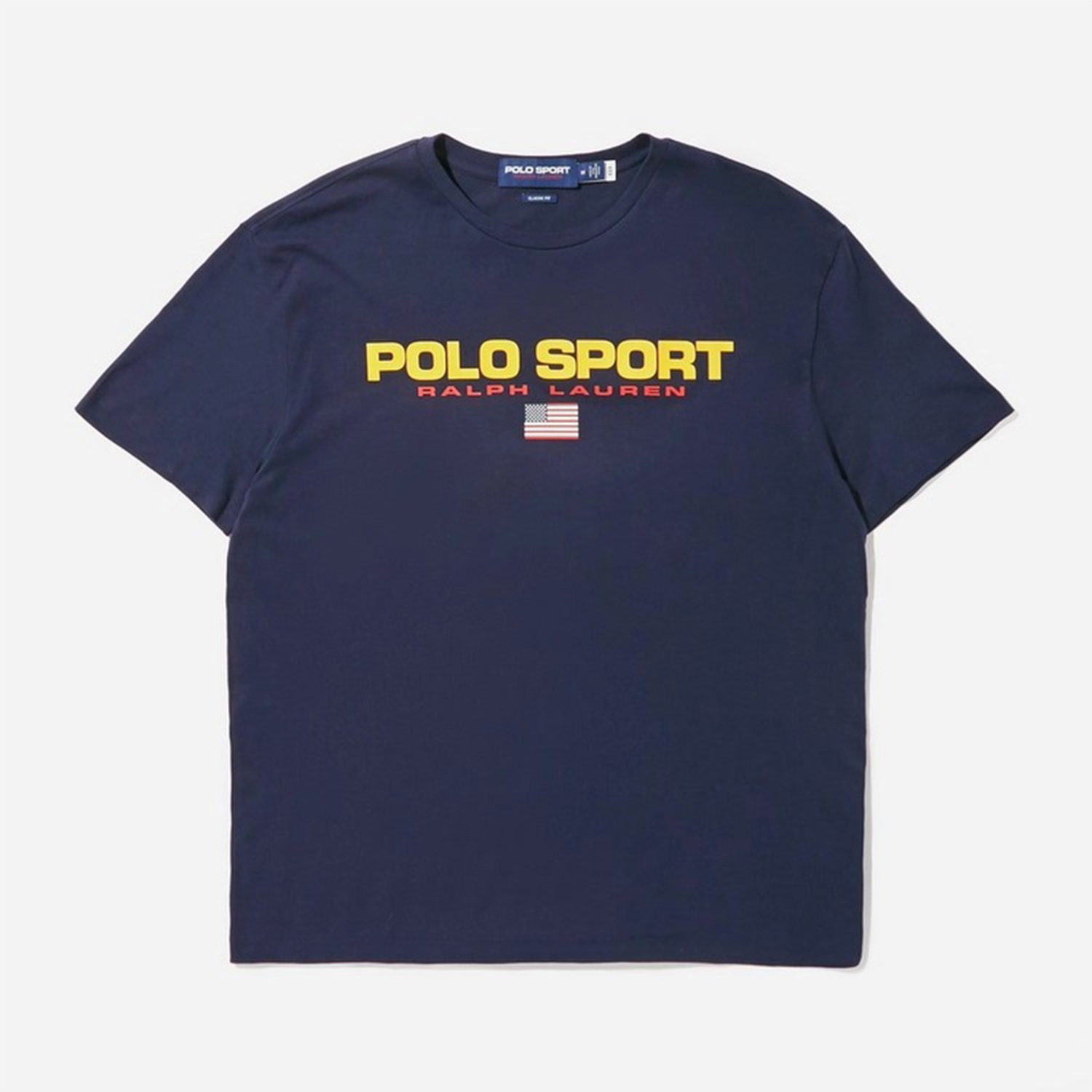 WOMENS RALPH LAUREN POLO SPORT TEE | MEDIUM | NAVY