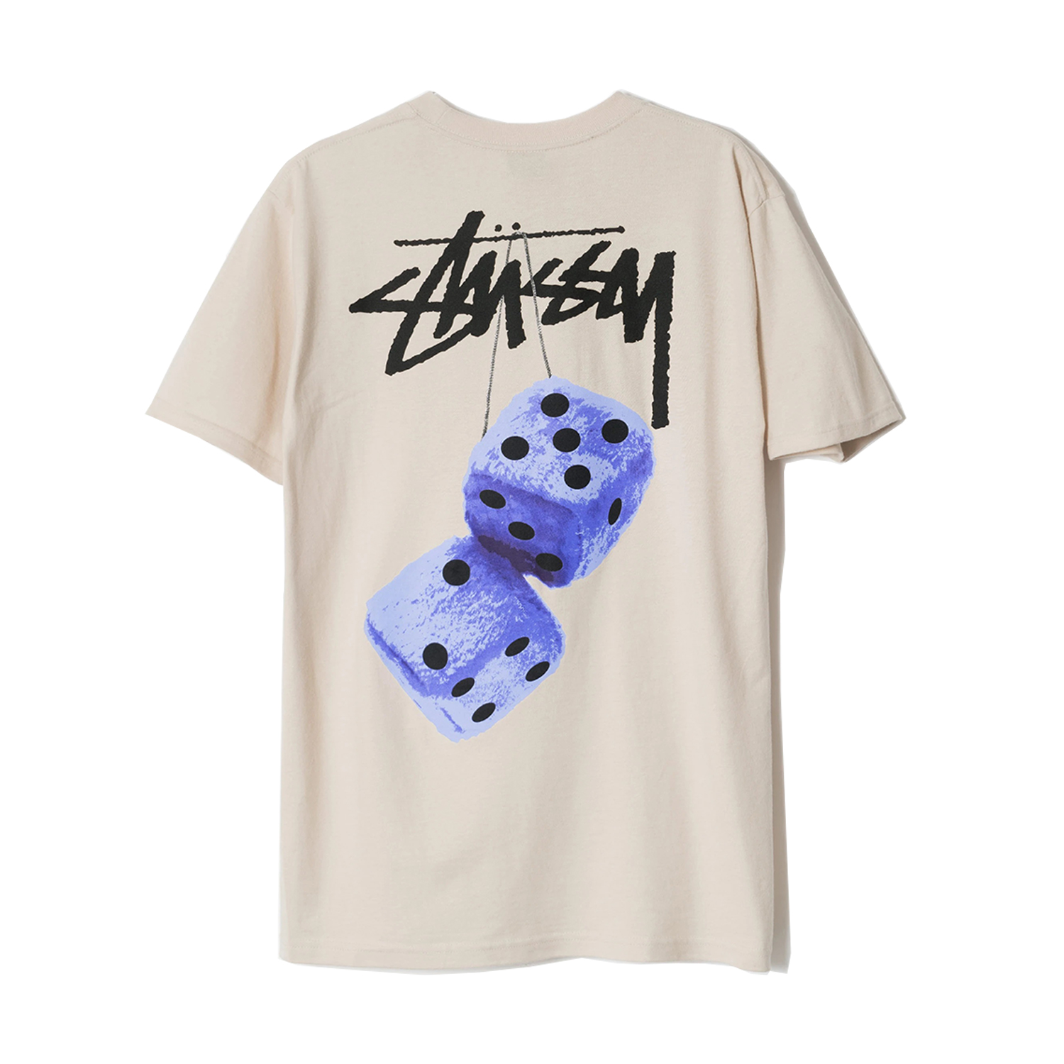 Stussy Fuzzy Dice T-Shirt | Smoke | Medium