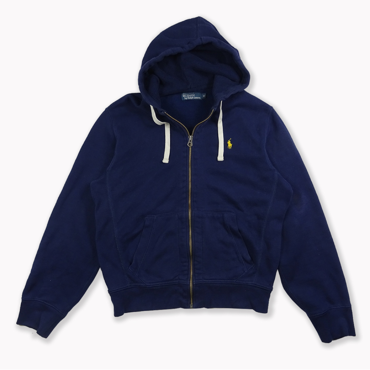 RALPH LAUREN VINTAGE HOODIE NAVY (M)