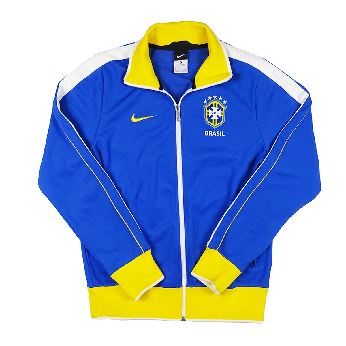 NIKE BRAZIL BRASIL 2010 FOOTBALL TRACK TOP | BLUE/YELLOW (S)