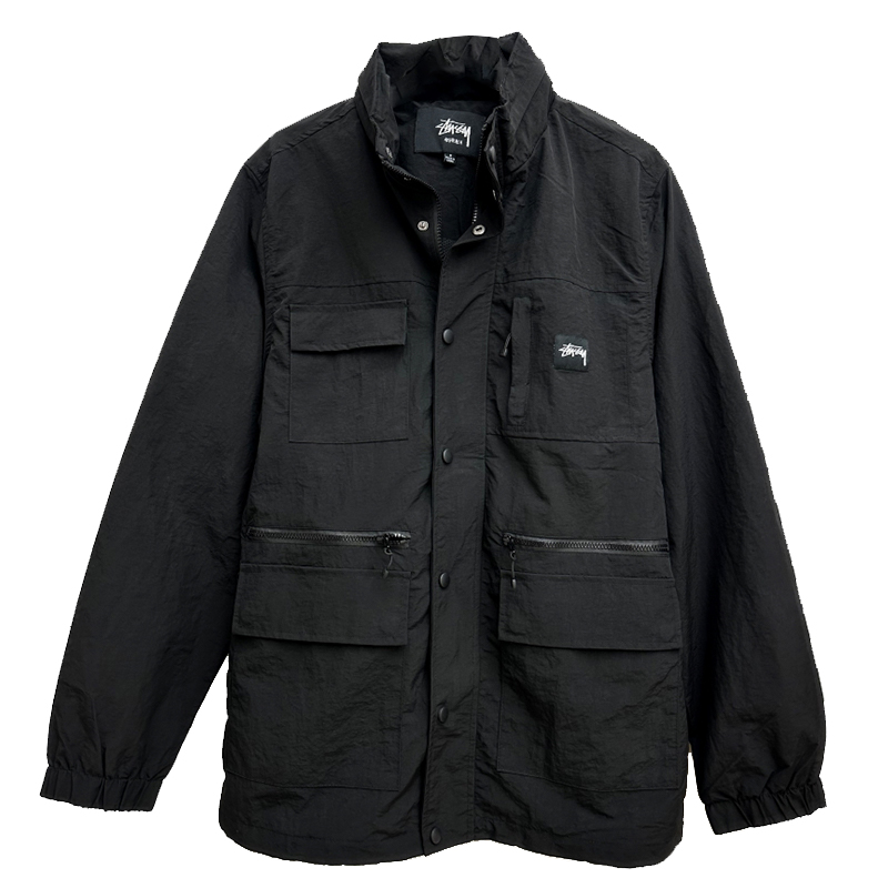 Stussy Vintage Lightweight Military Parka Jacket | Black (Small)