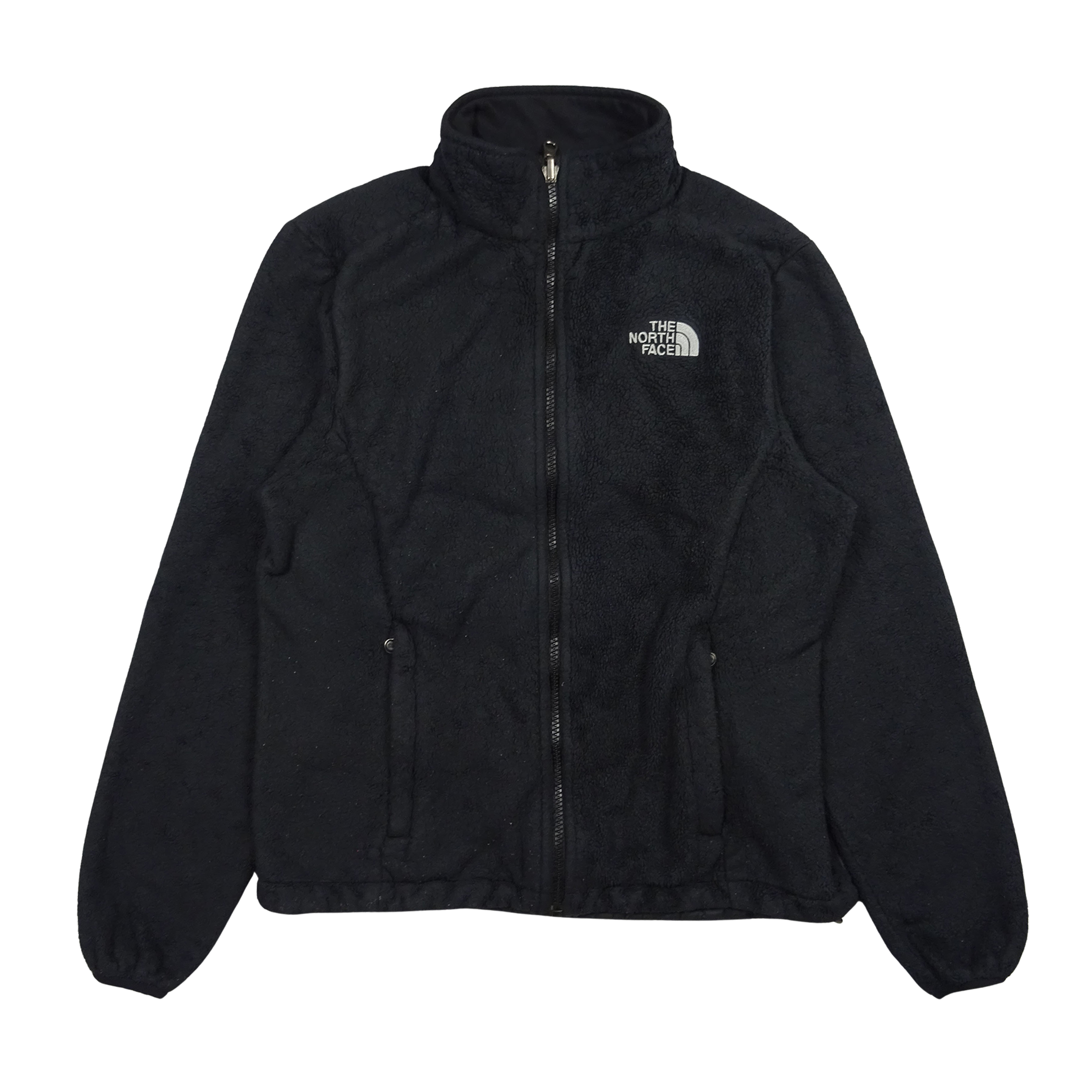 Womens North Face Vintage Fur Teddy Fleece Jacket | Black (S)