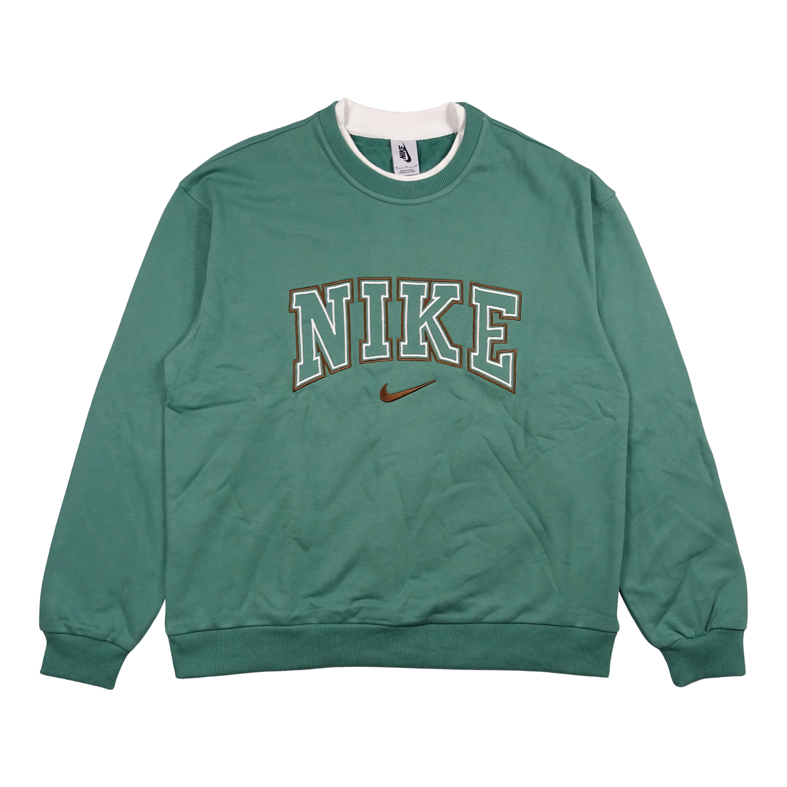 Rare Nike Spellout Sweatshirt Green Medium 90sVillage