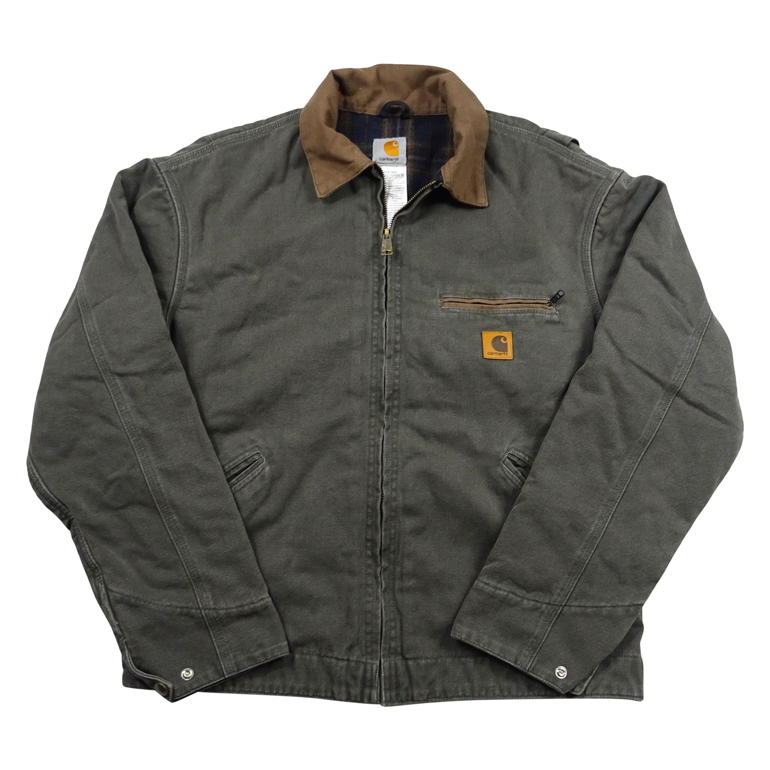 Carhartt Vintage Detroit Fleece Lined Jacket | Moss Green (L)