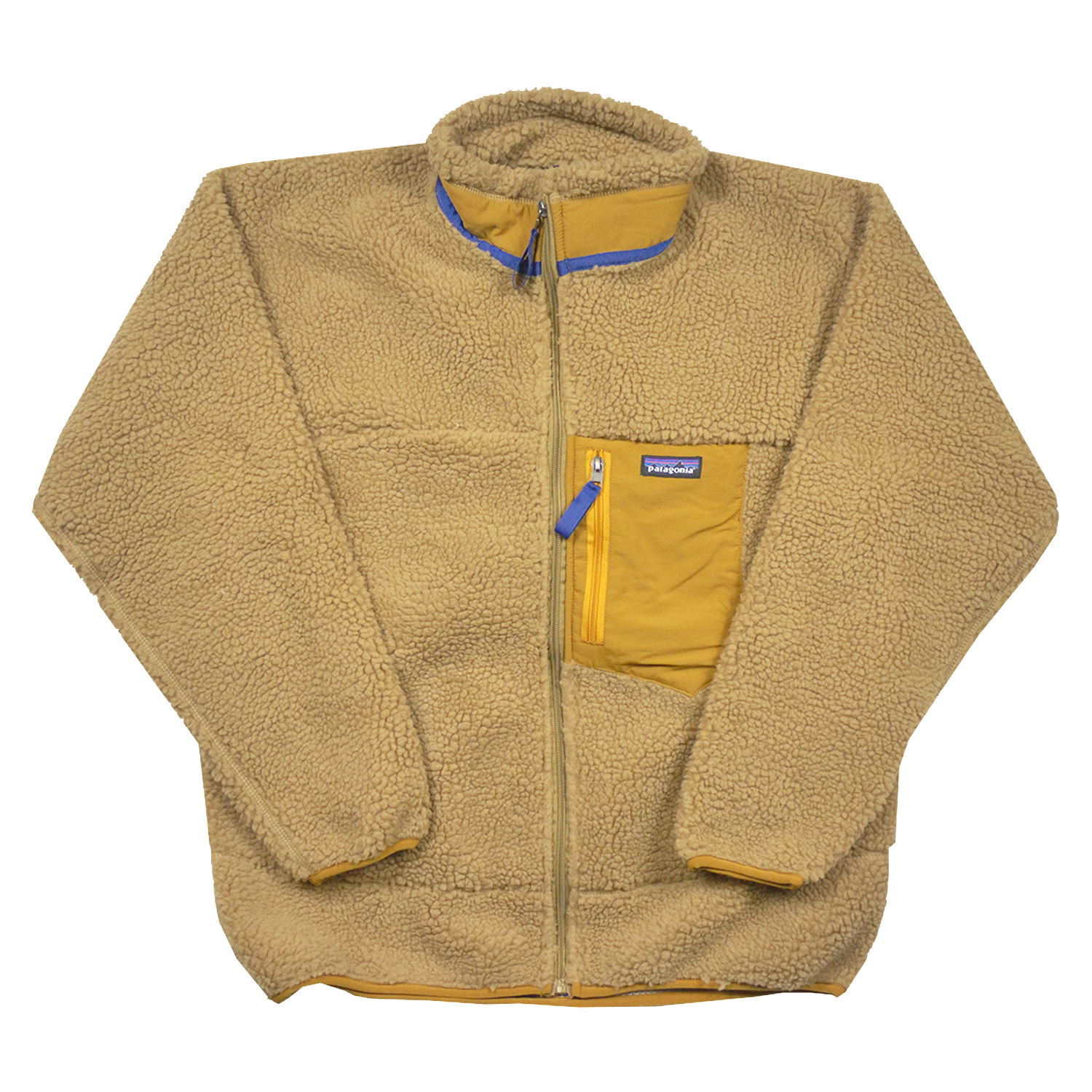 Mens Patagonia Classic Retro X Fleece Jacket | Brown/Yellow (S)